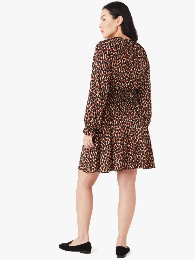 Kate Spade,dotty leopard spin dress,