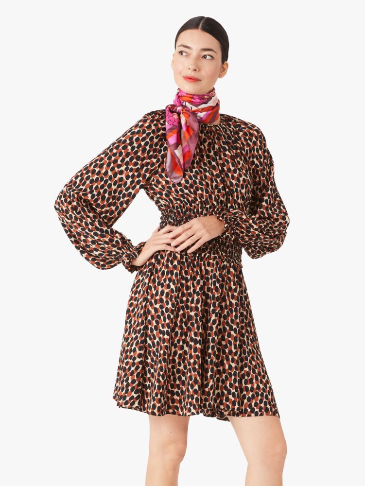 Kate Spade,Dotty Leopard Spin Dress,