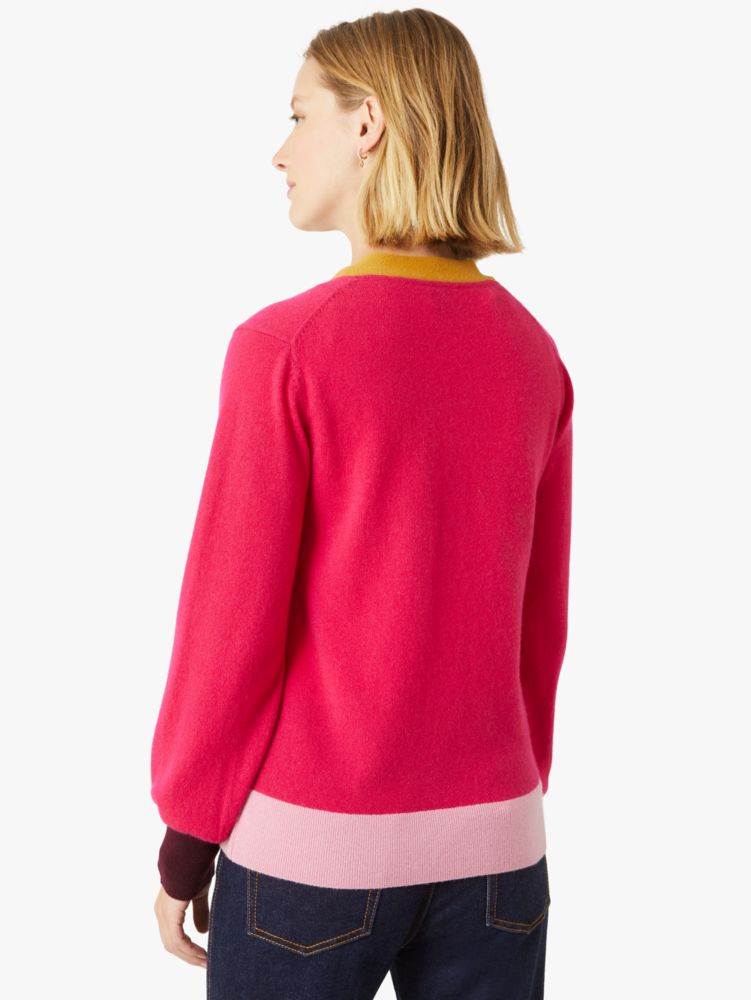 Kate Spade,colorblock cashmere gallery cardigan,sweaters,