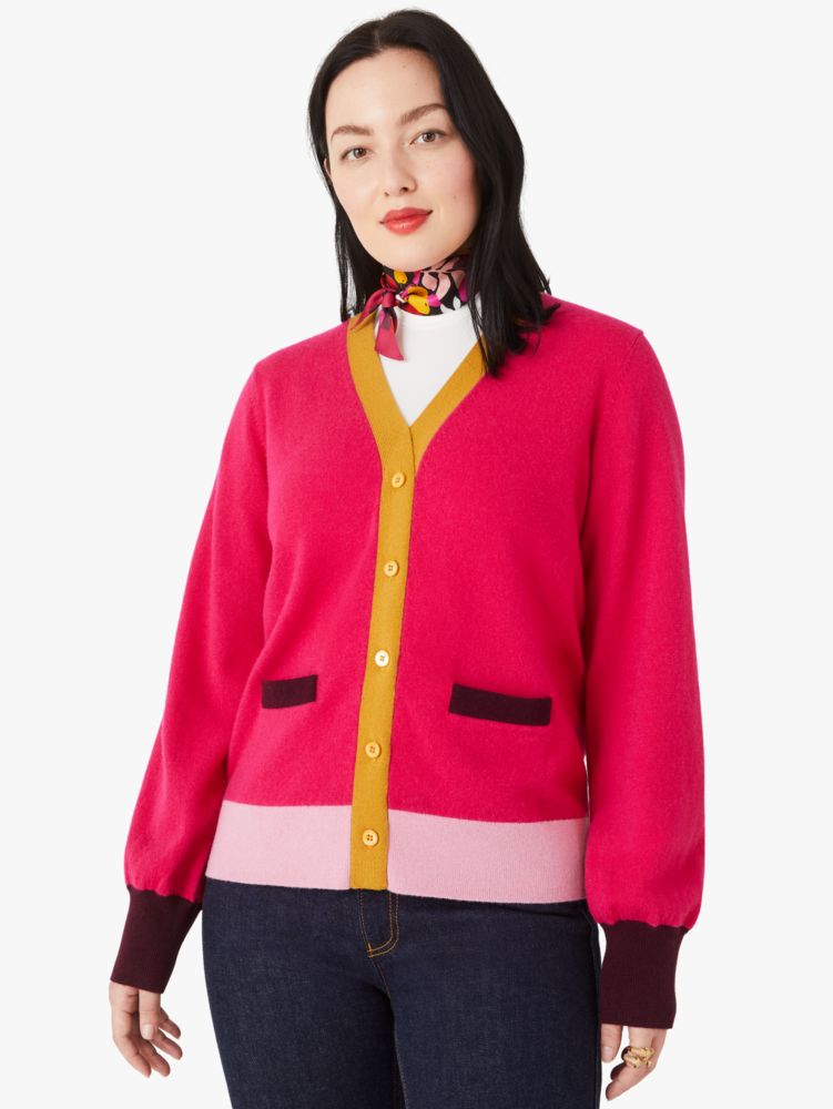 Kate Spade,colorblock cashmere gallery cardigan,sweaters,