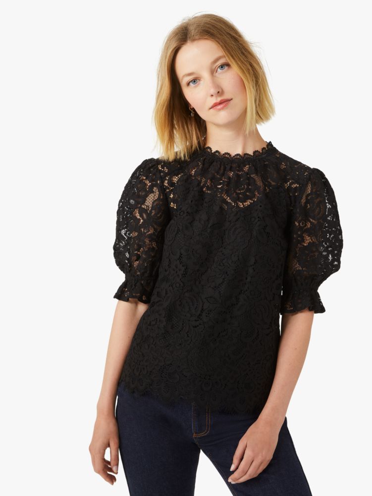Floral Lace Top  Kate Spade New York