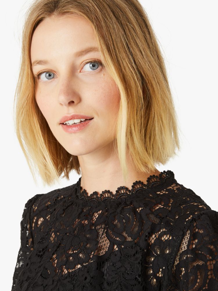 Kate Spade,floral lace top,tops & blouses,