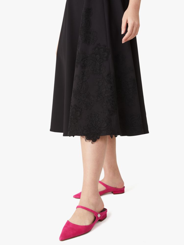 Kate Spade,floral lace appliqué dress,