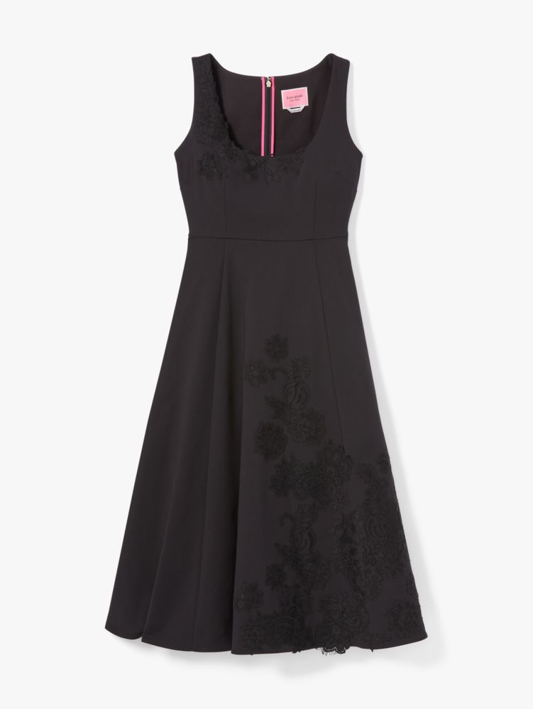 Kate Spade,Floral Lace Appliqué Dress,