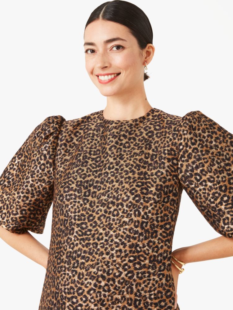 Kate 2024 spade leopard taxi dress size 10