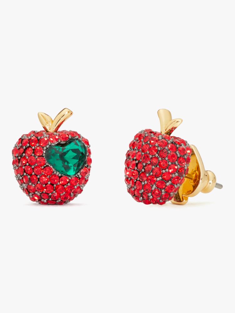 Kate Spade,dashing beauty pavé apple studs,earrings,