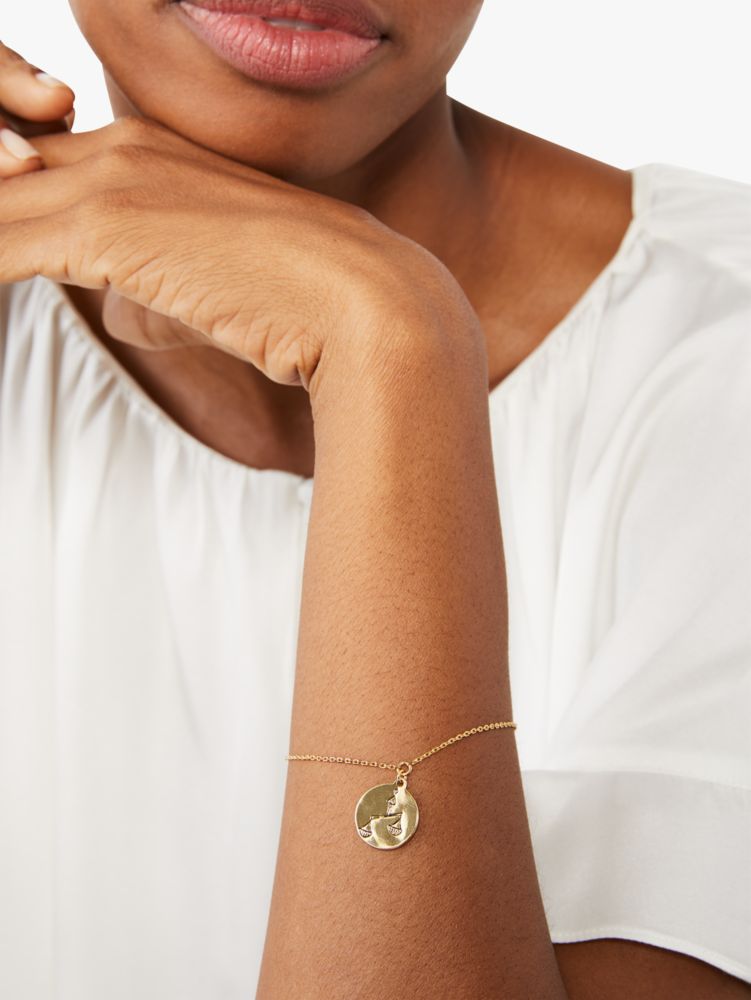 Kate Spade,in the stars capricorn bracelet,Gold