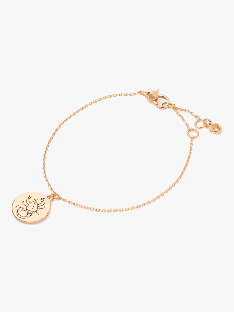 Kate Spade,in the stars scorpio bracelet,Gold