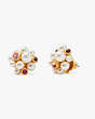 Kate Spade,pearl caviar cluster studs,earrings,Cream Multi