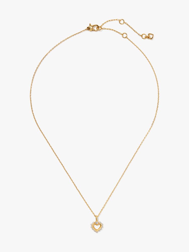 Kate Spade,shining spade pearl mini pendant,necklaces,