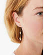 Kate Spade,shining spade linear earrings,earrings,Cream