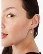 Kate Spade,something sparkly spade huggies,earrings,Clear/Silver