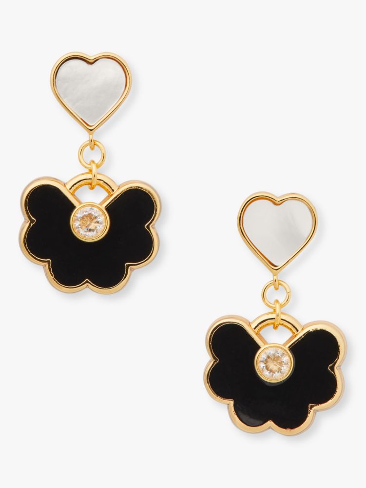 Spade Flower Drop Earrings, , Product