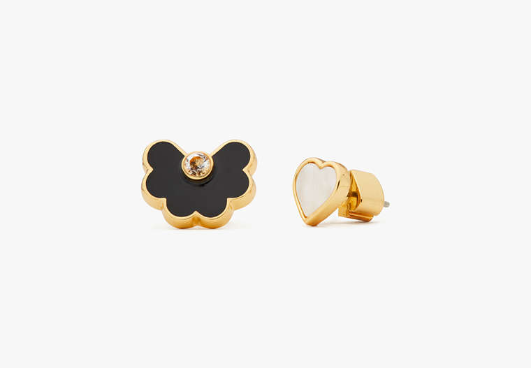 Spade Flower Studs, , Product