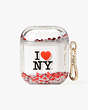 I Love NY X Kate Spade New York Liquid Glitter Airpods Case, , Product