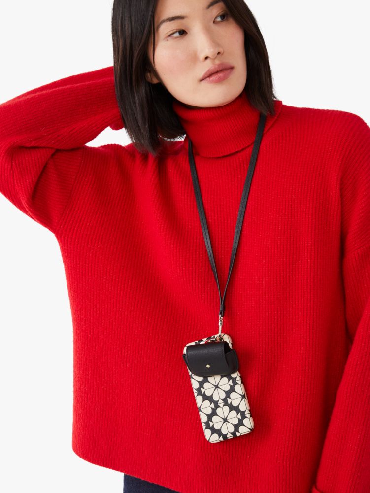 Kate Spade,Spade Flower Embossed 3-piece Case & Lanyard Gift Set,