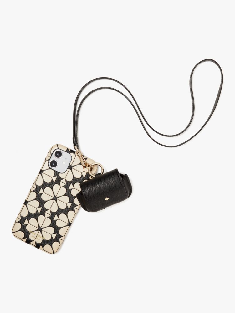 Kate Spade,Spade Flower Embossed 3-piece Case & Lanyard Gift Set,