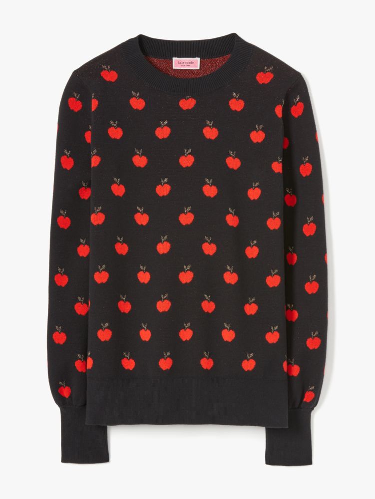 Kate Spade,Apple Toss Jacquard Sweater,