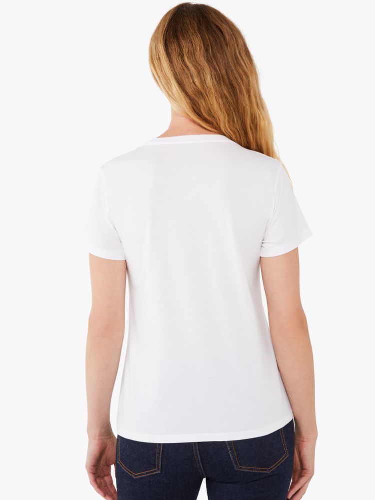 Kate Spade,Crystal Apple Tee,