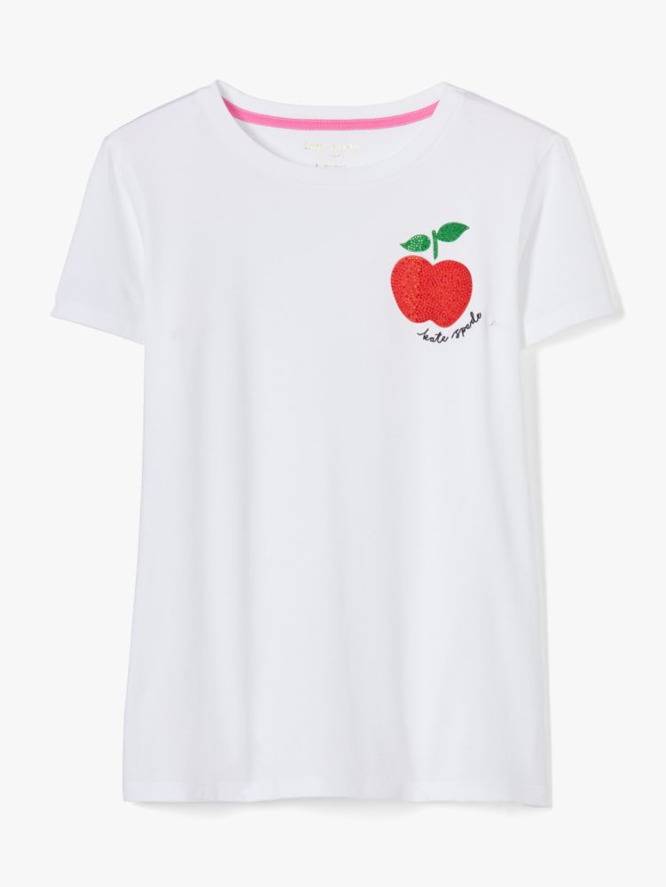 Kate Spade,Crystal Apple Tee,
