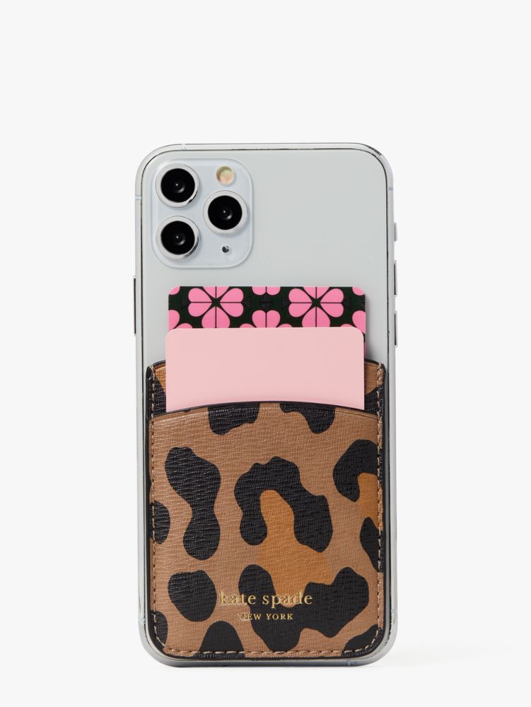Spencer Leopard Sticker Pocket, Black Multi, Product