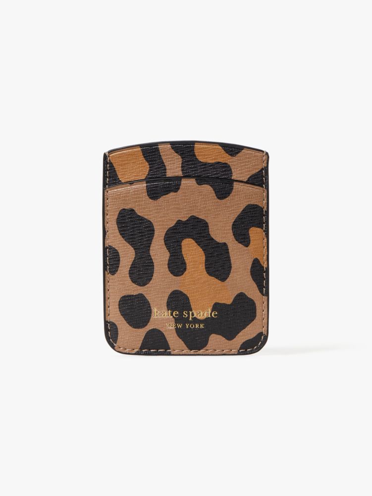 Spencer Leopard Sticker Pocket, Black Multi, Product