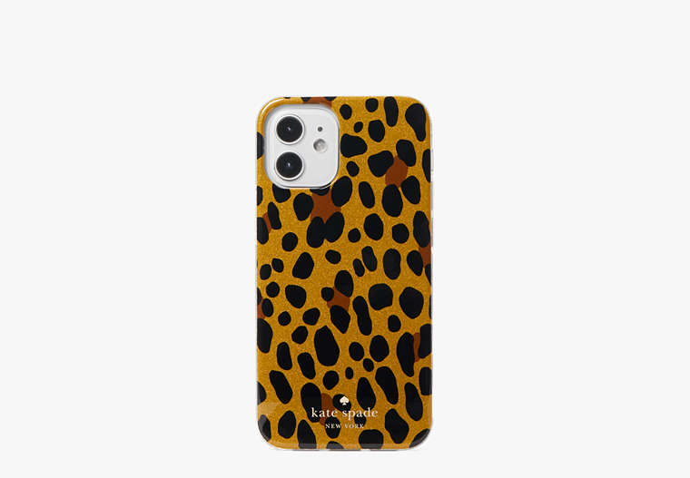 Kate Spade,Leopard iPhone 12 Mini Case,phone cases,Multi