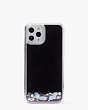 Kate Spade,Liquid Glitter Confetti iPhone 12/12 Pro Case,phone cases,Black Multi