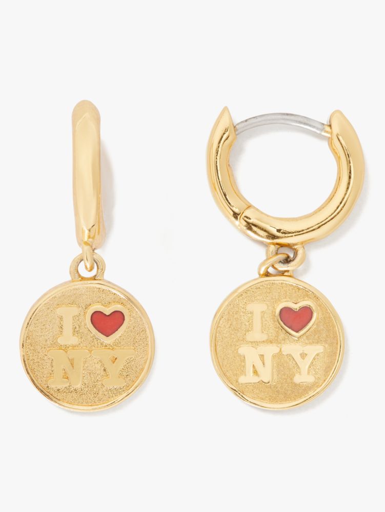 Kate Spade,I Love NY X Kate Spade New York Huggies,earrings,
