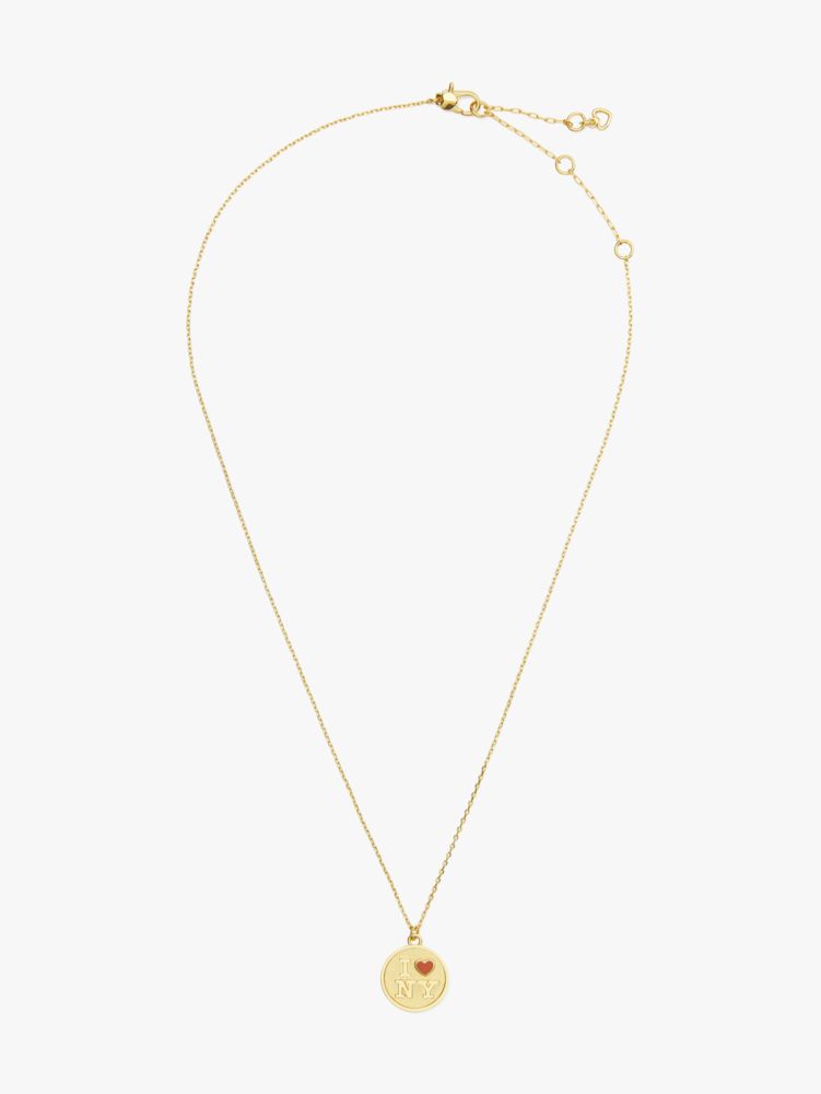 I Love NY X Kate Spade New York Medallion Necklace, , Product