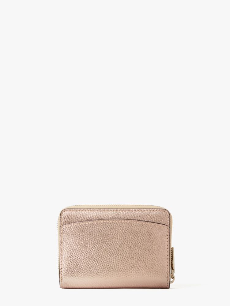 Kate Spade,Spencer Metallic Zip Cardholder,