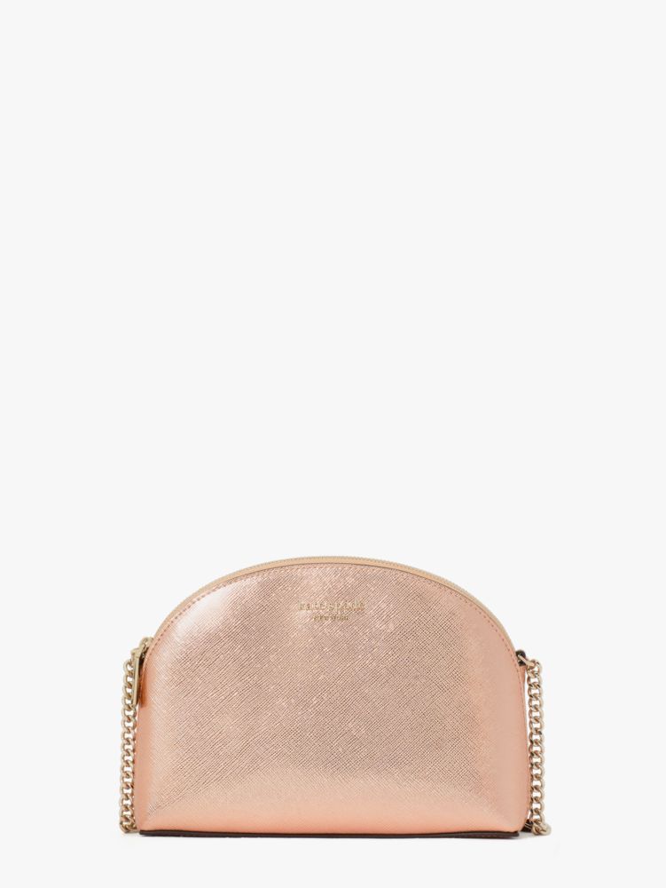 Kate Spade,Spencer Metallic Double-Zip Crossbody,crossbody bags,