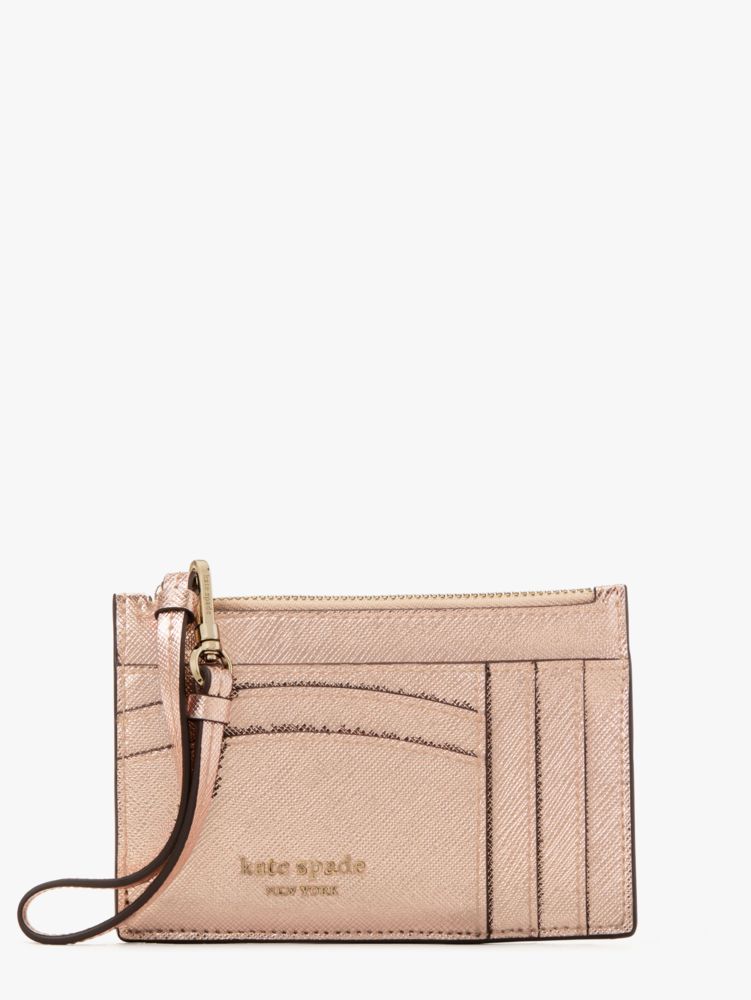 Kate Spade,Spencer Metallic Cardholder Wristlet,