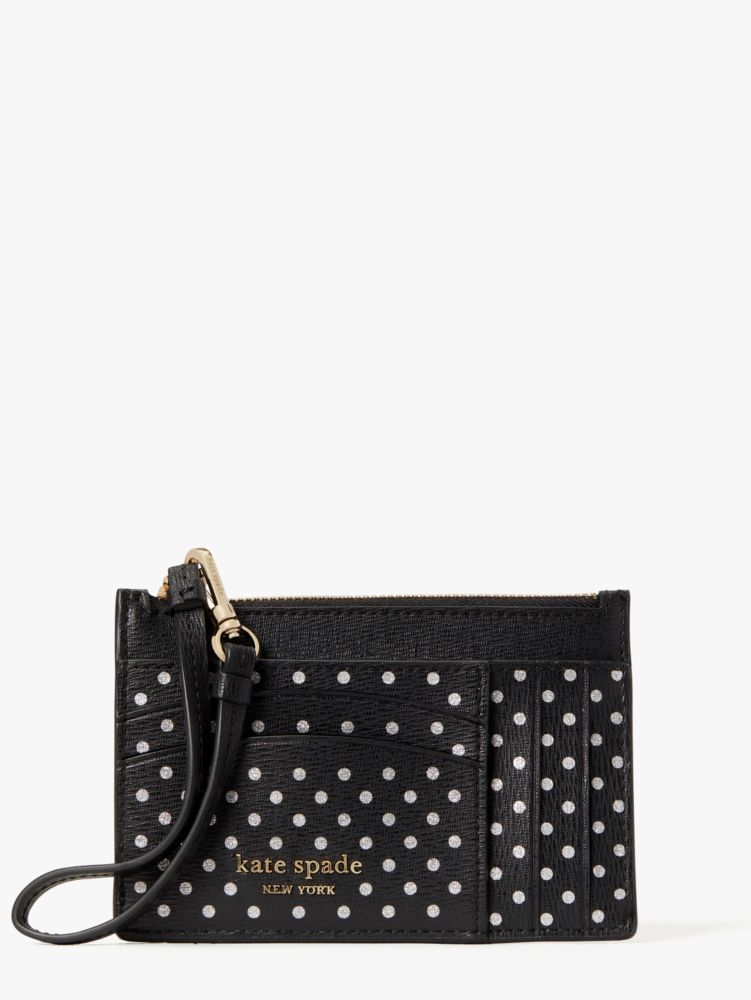Spencer Metallic Dot Cardholder Wristlet, , Product
