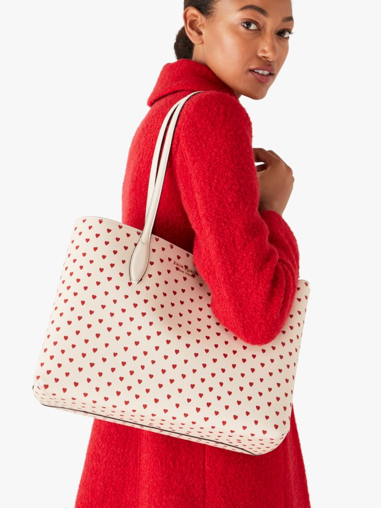 Kate spade red online tote