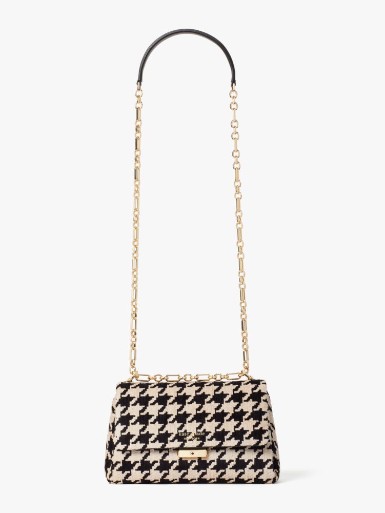 Knott Houndstooth Medium Satchel