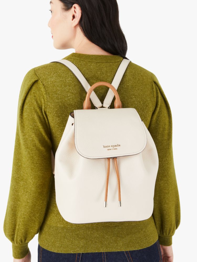 Kate Spade,Sinch Pebbled Leather Medium Flap Backpack,backpacks,Medium,Casual,