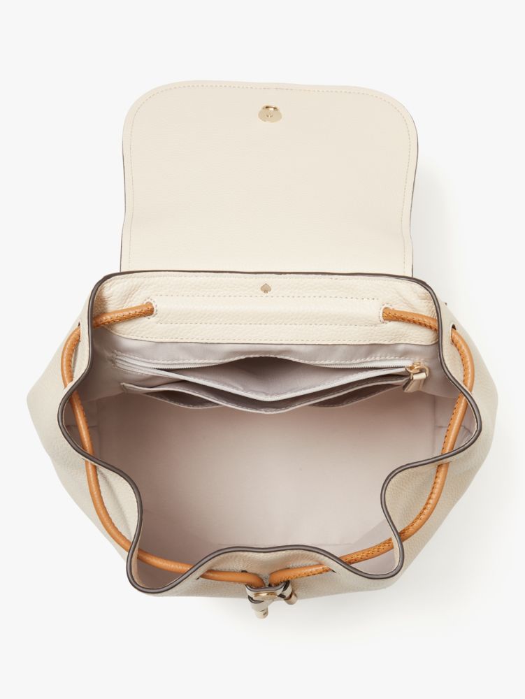 Kate Spade,Sinch Pebbled Leather Medium Flap Backpack,