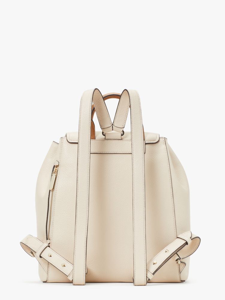 Kate Spade,Sinch Pebbled Leather Medium Flap Backpack,