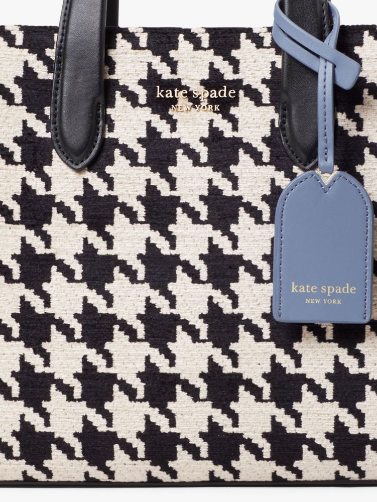 Kate Spade,Manhattan Houndstooth Chenille Small Tote,