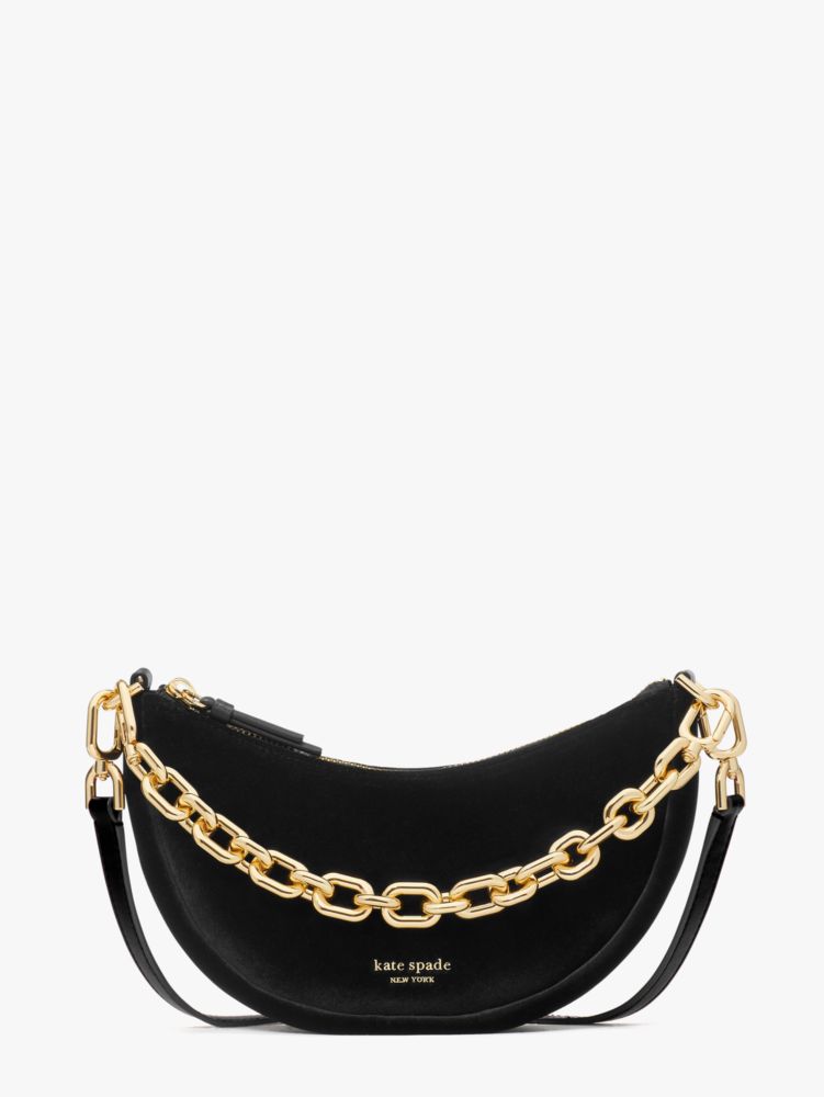 Kate Spade,Smile Velvet Small Crossbody,
