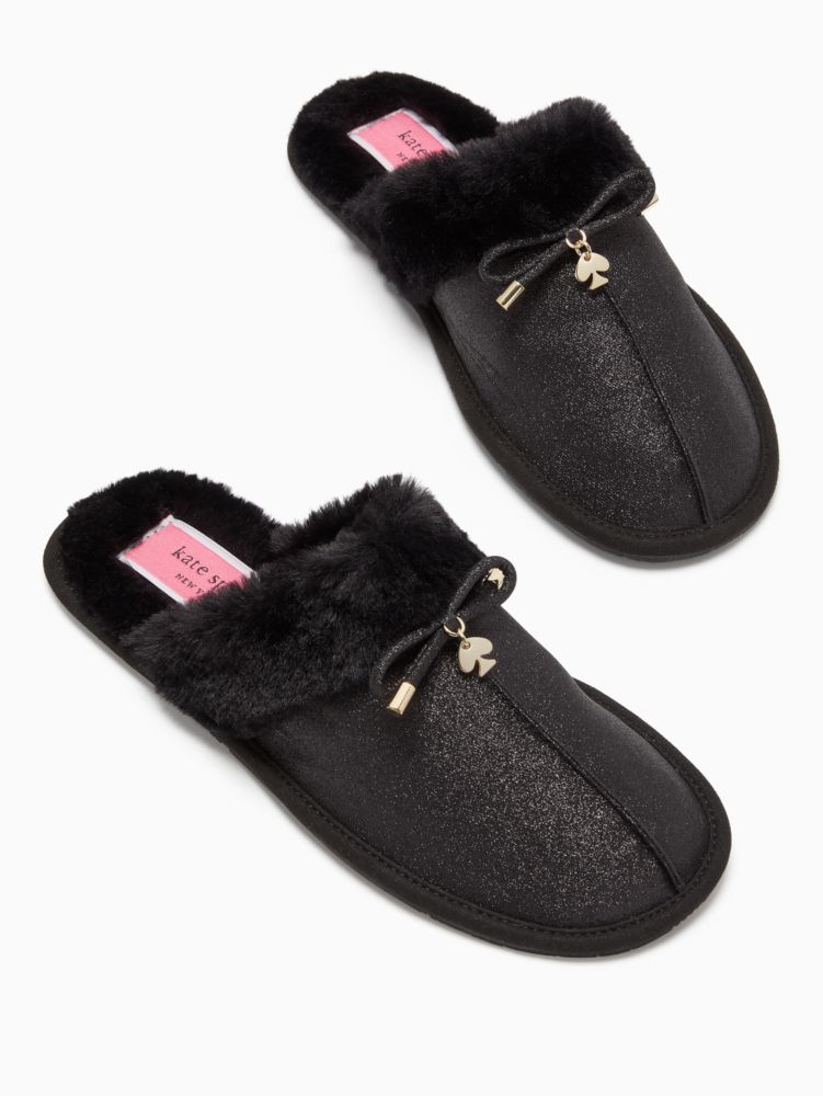 Kate Spade,lacey slippers,flats,60%,Black