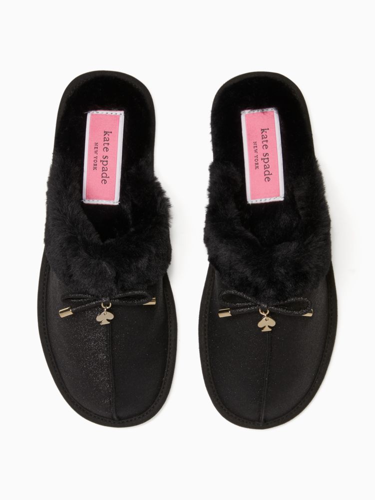 Kate Spade,lacey slippers,flats,60%,Black