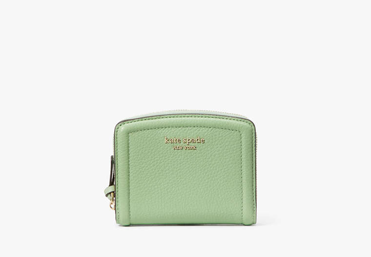 Kate Spade,knott small compact wallet,Beach Glass image number 0