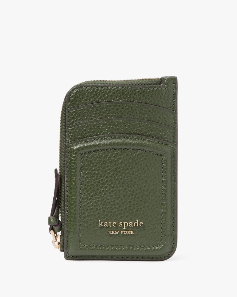 Kate spade card holder with online zipper