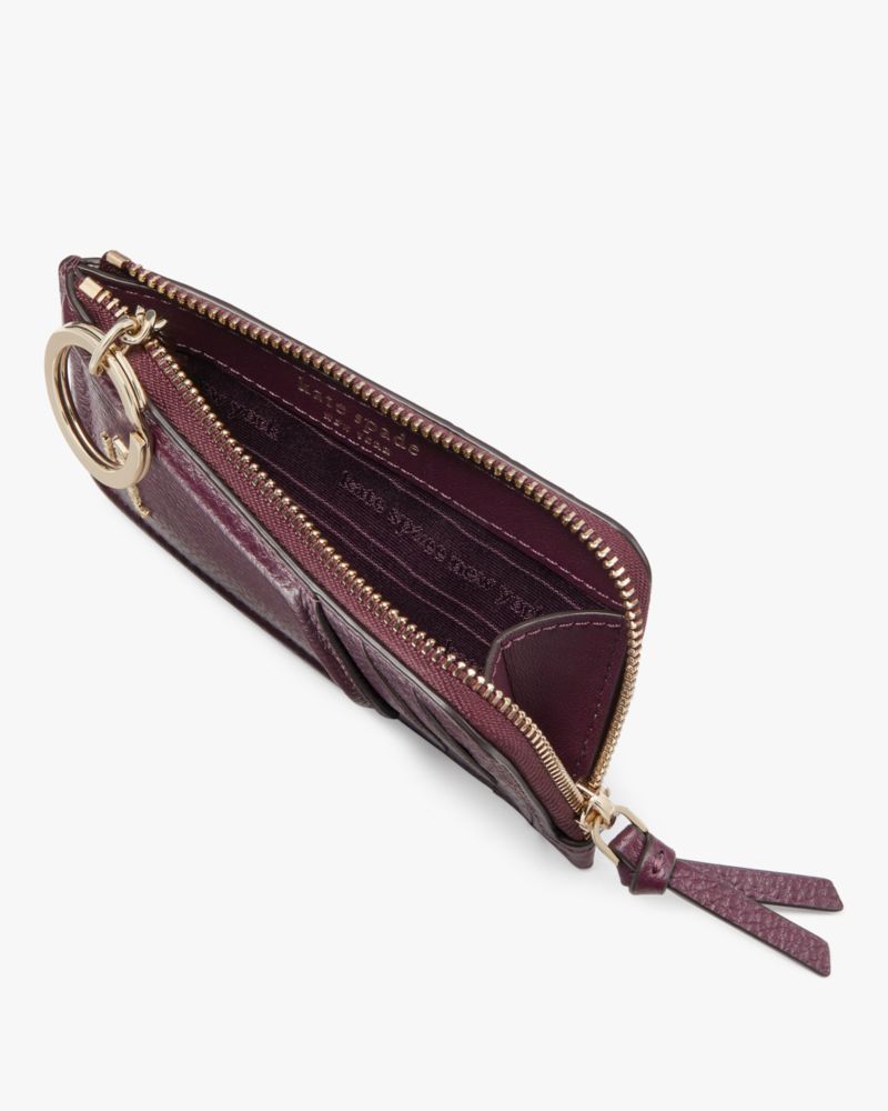 Ziparound Wallets  Margaux Small Bifold Wallet Deep Cherry - Kate