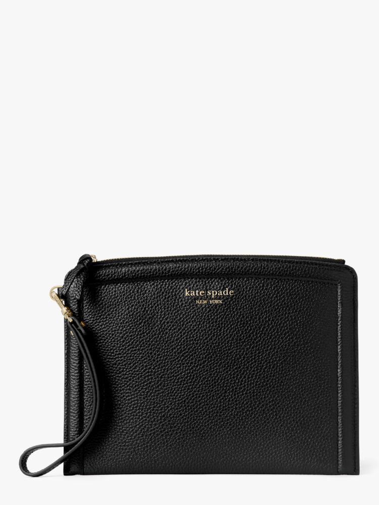 Kate Spade,knott wristlet,Evening,Black