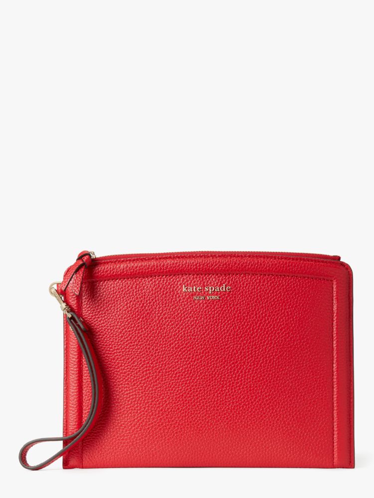 Kate Spade,knott wristlet,Evening,Lingonberry