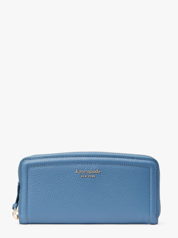 Manta Blue Knott Slim Continental Wallet