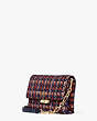 Kate Spade,carlyle tweed chain wallet,crossbody bags,Orange Multi